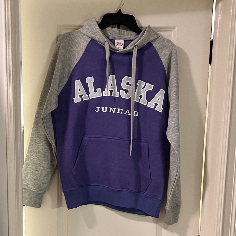 Alaska Juneau Purple and Gray women’s hoodie